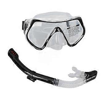 Diving Goggles with Adjustable Silicone Strap Ultra Clear Plastic Glass Lenses for Swimming Snorkeling Comfortable Fit