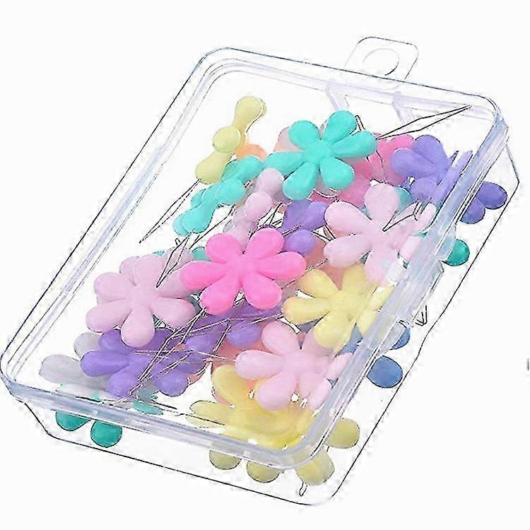 20 Pieces Needle Threaders with Clear Box Multicolor Plastic Flower Head Wire Loop Needle Threader compatible with Hand Sewing