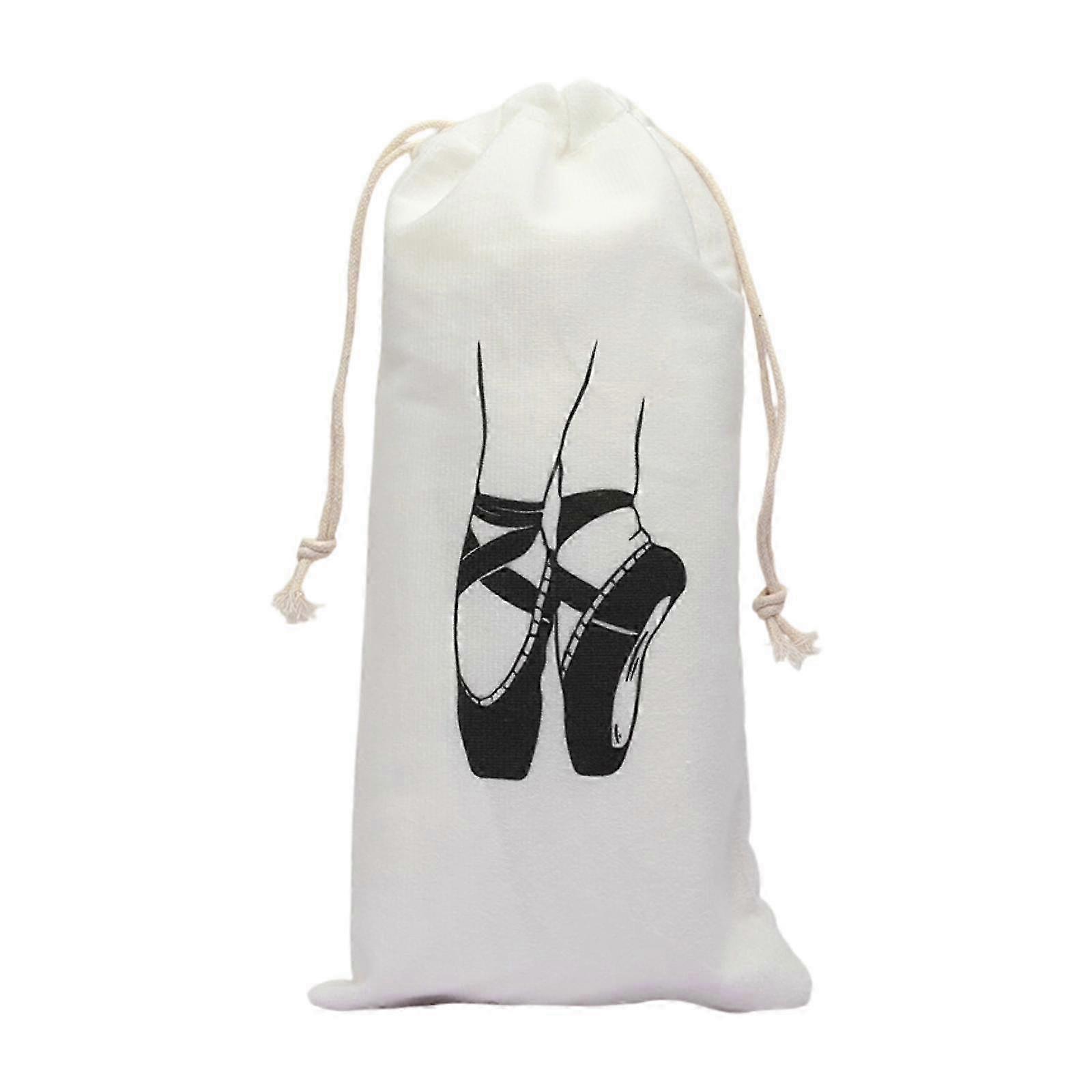 Flannel Pointe Shoe Bag With Drawstring