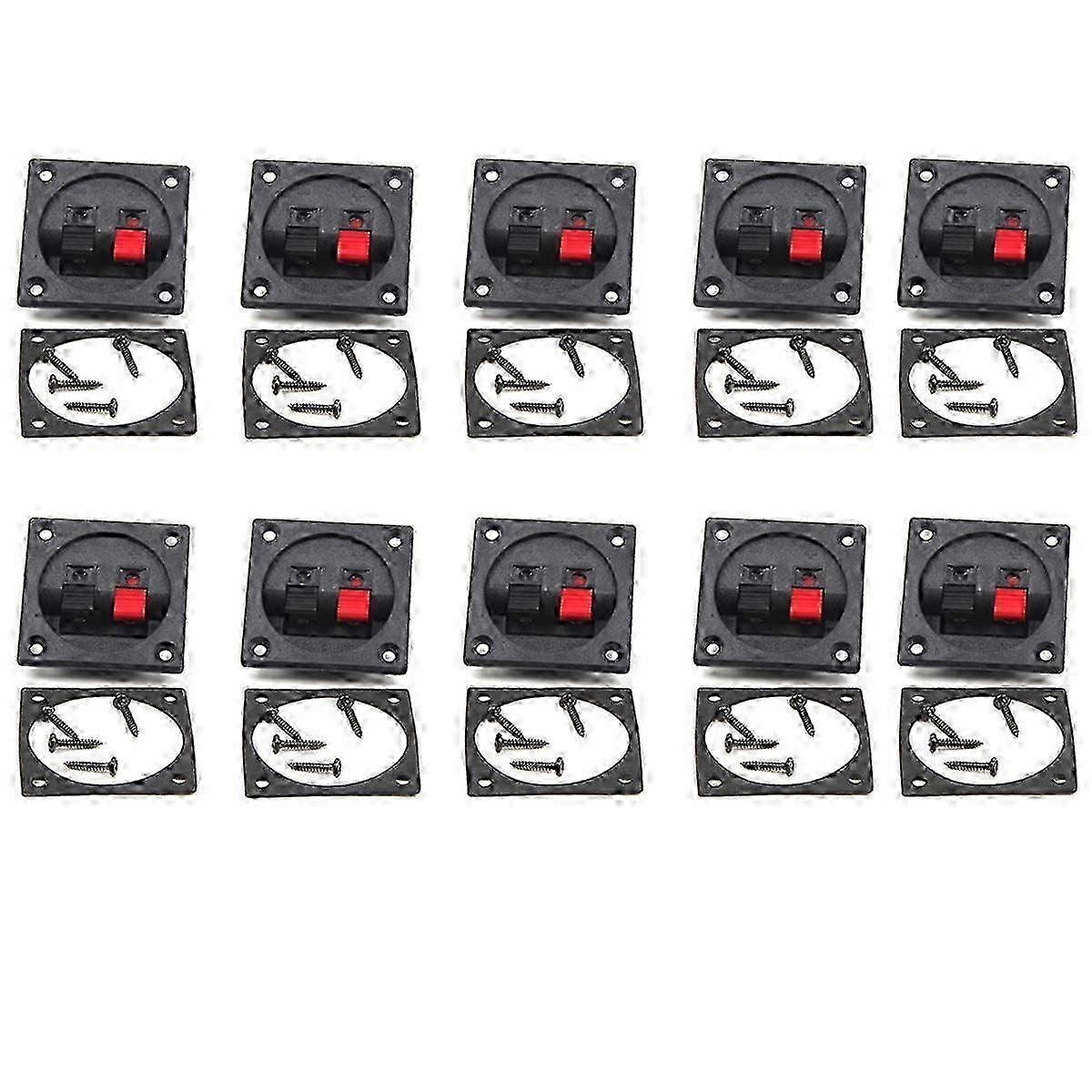 10pcs Robust Black Speaker Terminal Boards