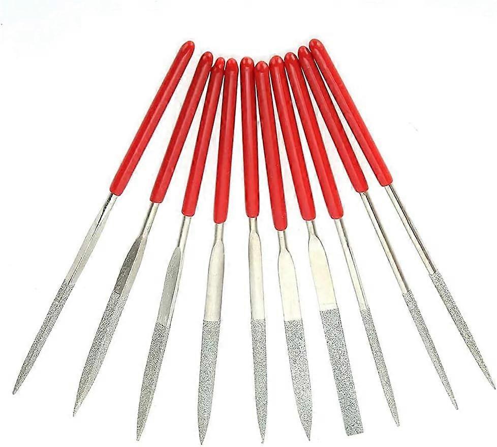 Diamond File Set (1set, red)