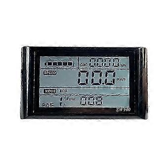 SW900 LCD Speedometer with 24-72V Adjustable Settings for Electric Bicycles