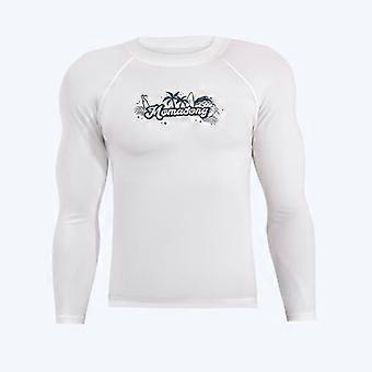 Mens Long Sleeve Rash Guard UV Protection Quick Dry Swimwear Surfing Pool Hot
