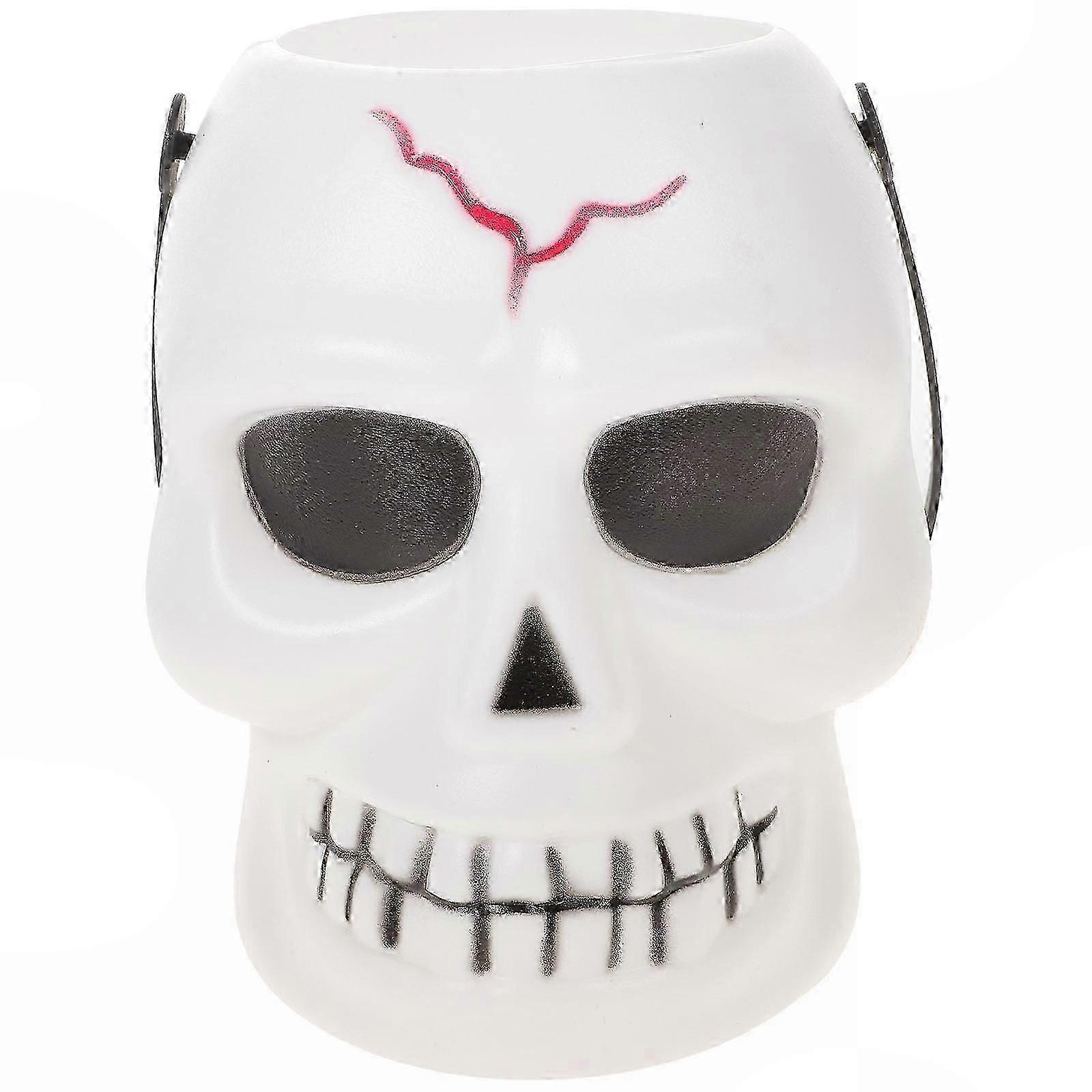 Halloween Candy Storage Jar, White