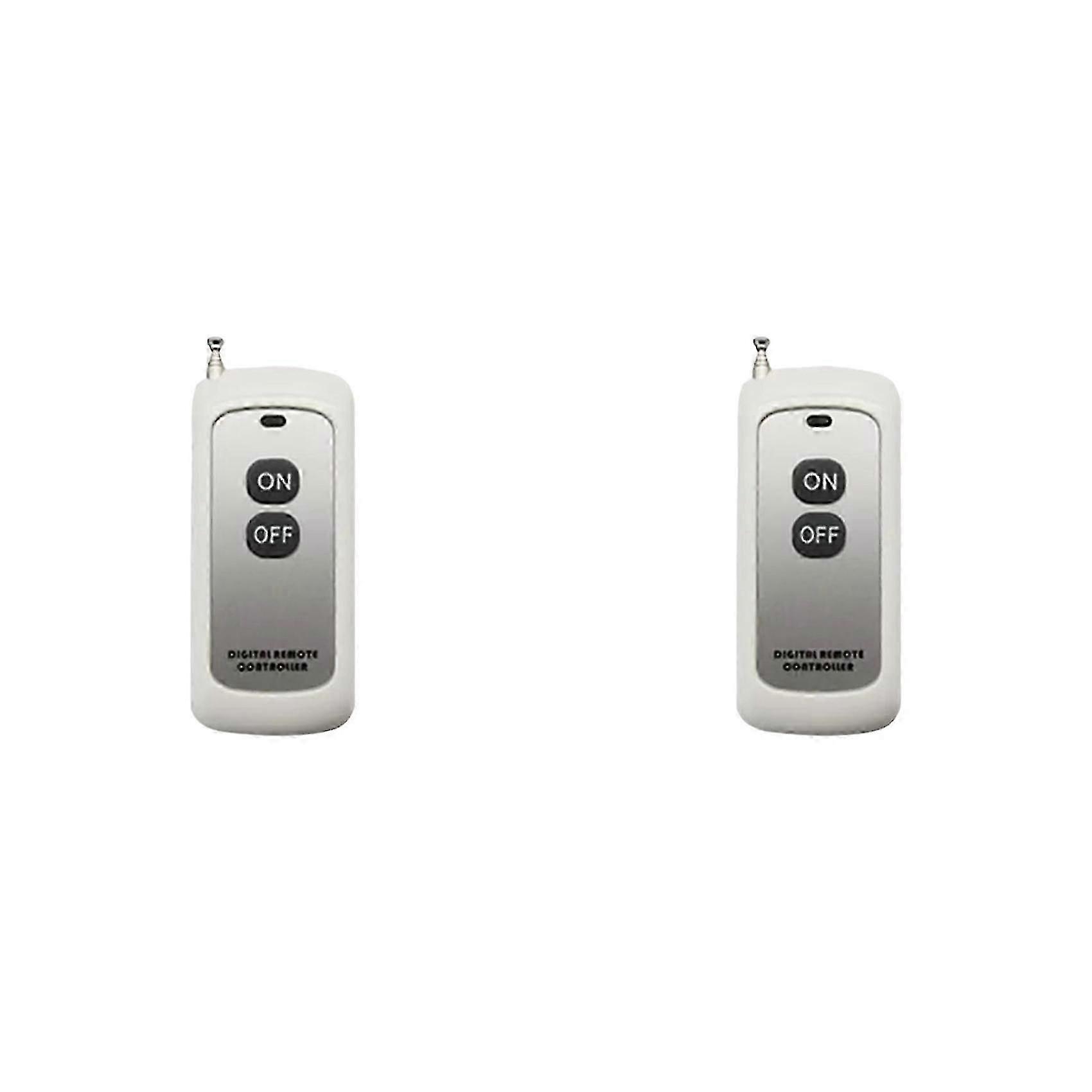 2X 433MHz Wireless Remote Control Learning Code EV1527 Module with Antenna on/OFF 2 Button Control 1000M ZY
