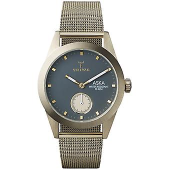 Triwa aska Damen Analog Japanische Quarzuhr mit vergoldetem Edelstahlarmband AKST103MS