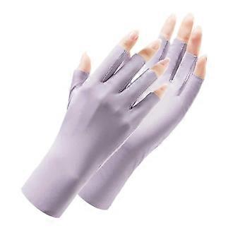 Light‑Weight UV‑Block Fingerless Gloves, Breathable Handwear For Outside Daily Activities