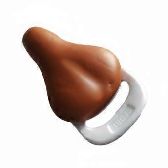 Children's Cycle Saddle with Handle Vintage Riveted Design Kids Bike Seat with