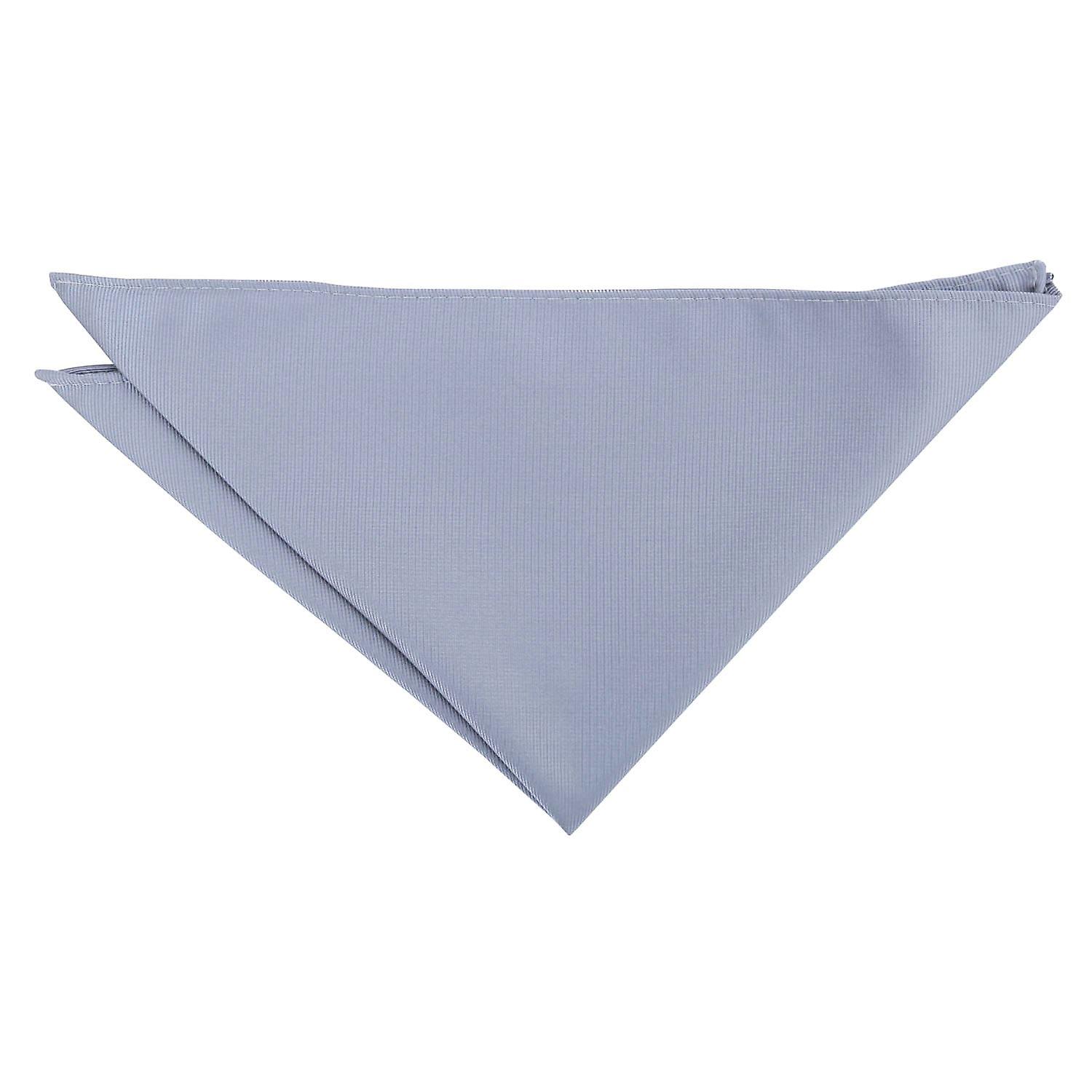 Ultimate Grey Plain Twill Pocket Square