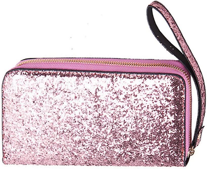 Γυναικείο πορτοφόλι με πούλιες casual 2-fold μακρύ πορτοφόλι νομισμάτων (ροζ), FSUS0073