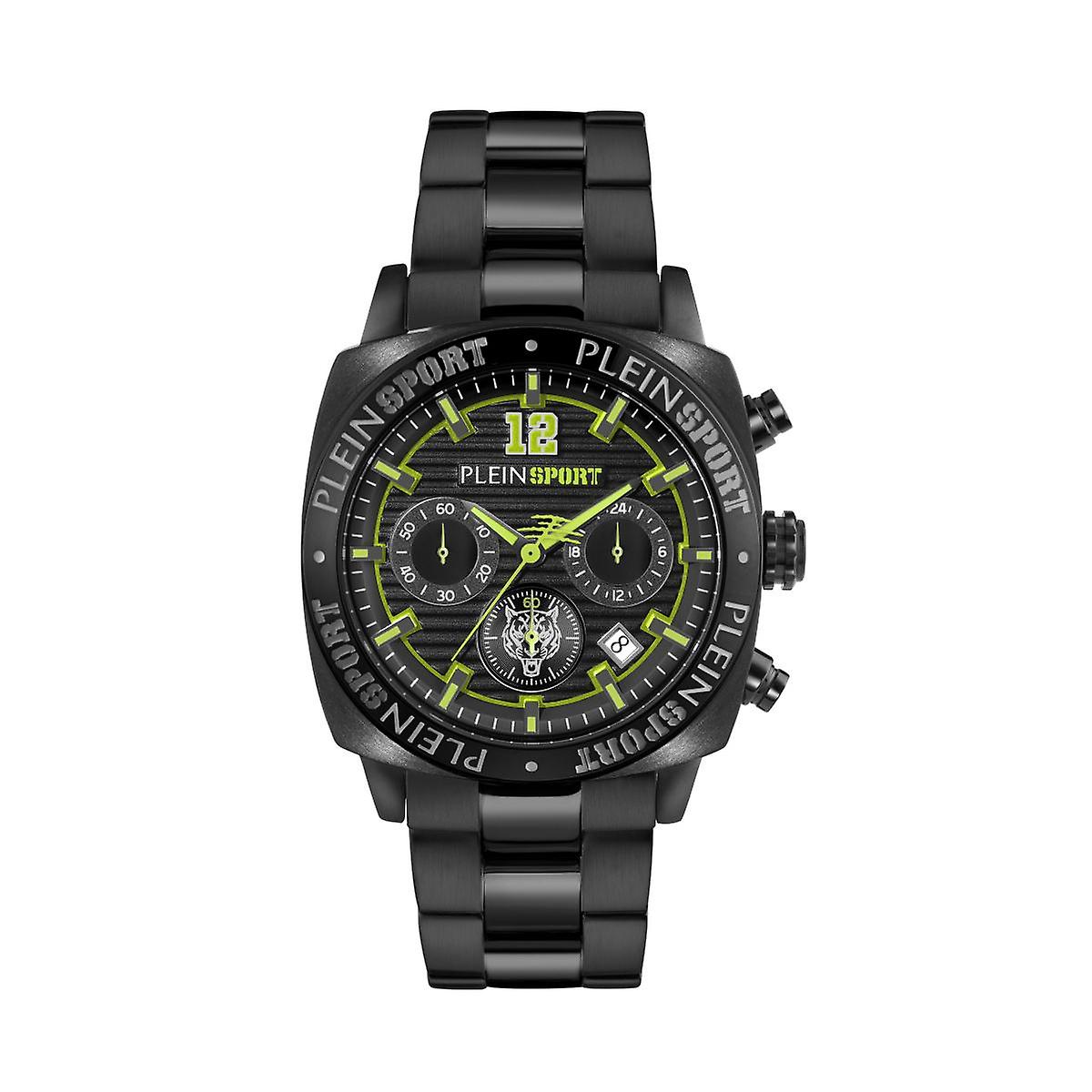 Plein Sport 男士手表模拟石英 WILDCAT CHRONO PSGBA1523 不锈钢