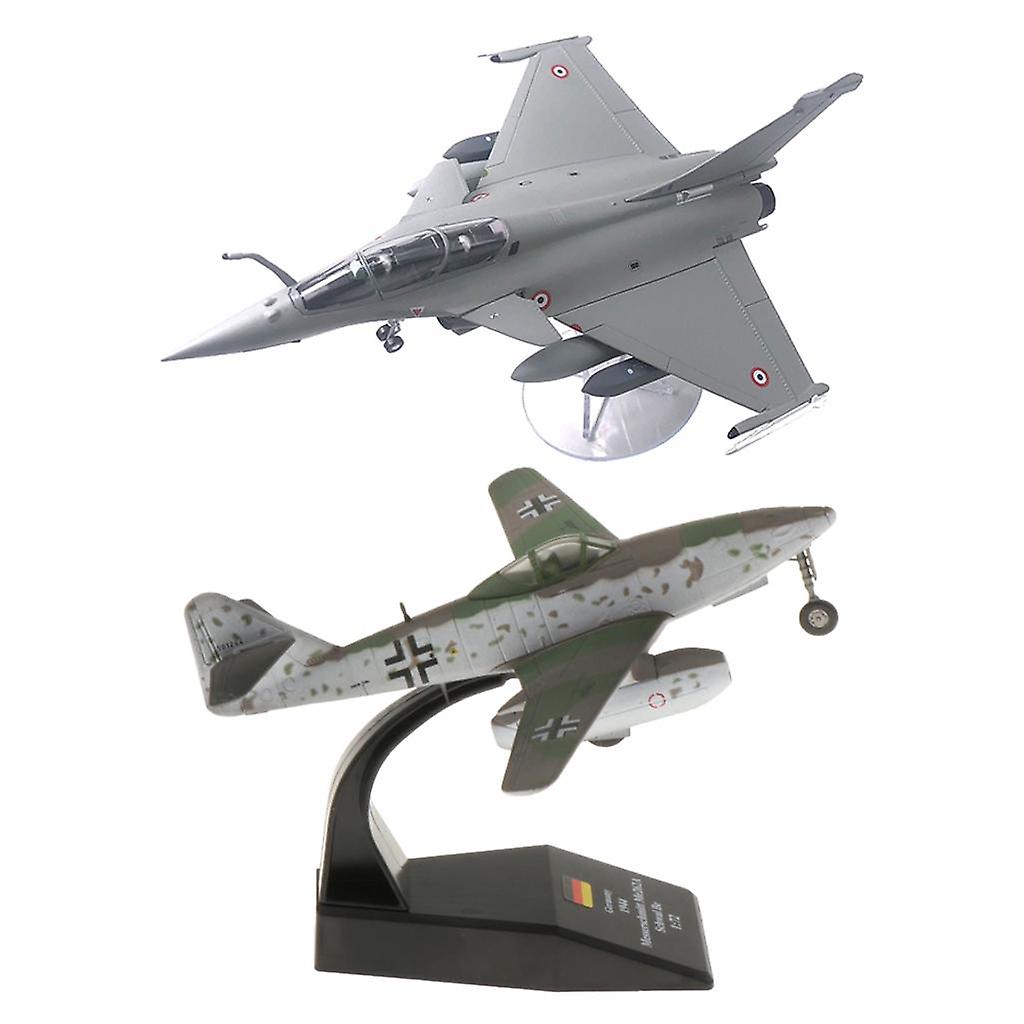 2pcs 1/72 ダッソー ラファール プレーン ファイター アロイ & Me-262-4 ダイキャストエアクラフト