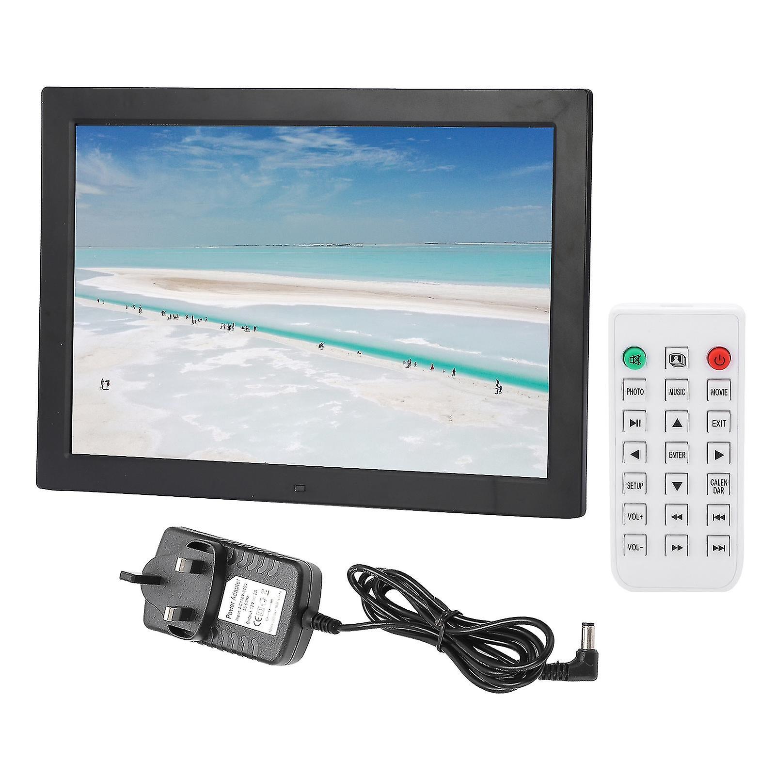 17In Hd Digital Photo Frame 1440x900 Support Mp3/mp4/image Play With Digital Clock/calendar 100240vuk Plug