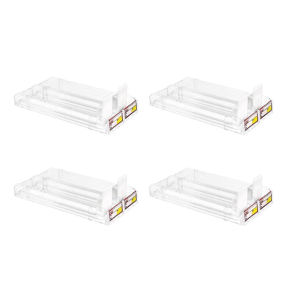 4pcs Auto-push Cigarette Showcase Clear Cigarette Pusher Rack pour supermarché