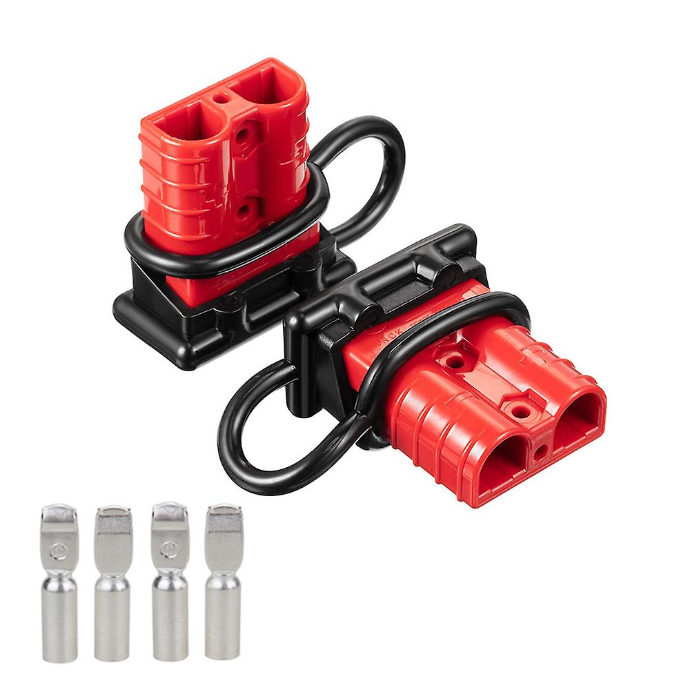 2pcs 50a Plug Battery Trailer Durable Quick Connector Kit 600v Winch Electrical Power Cables Charging Plug Quick Connector