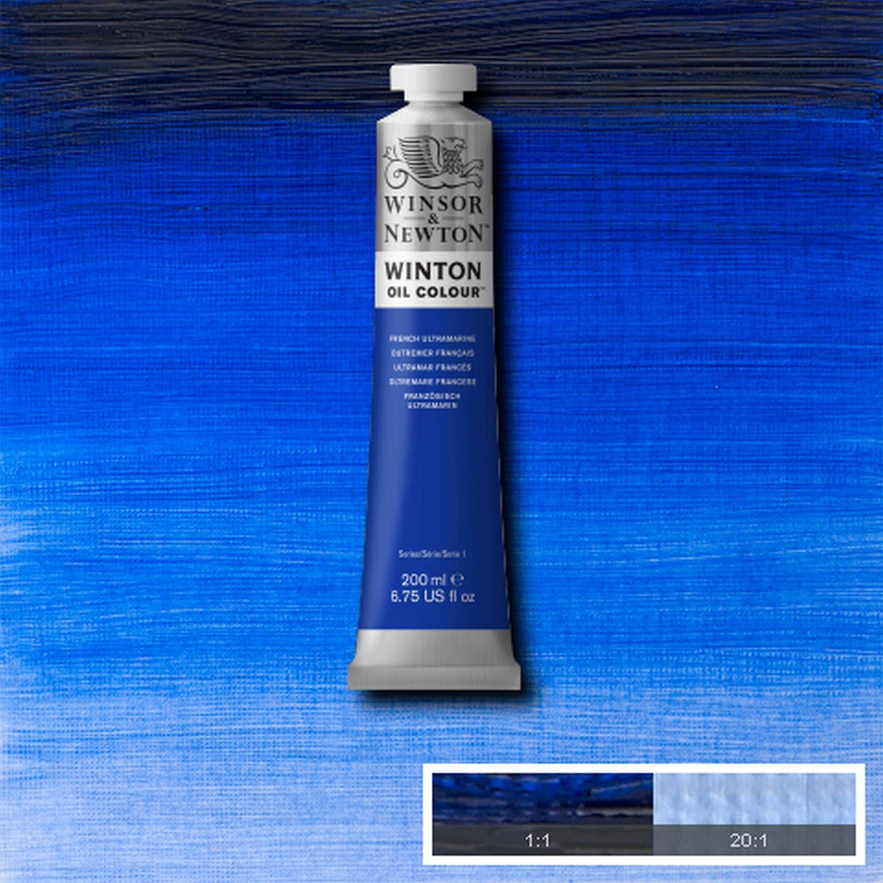 Winsor & Newton Winton 油画颜料 - 法国群青 - 200ml