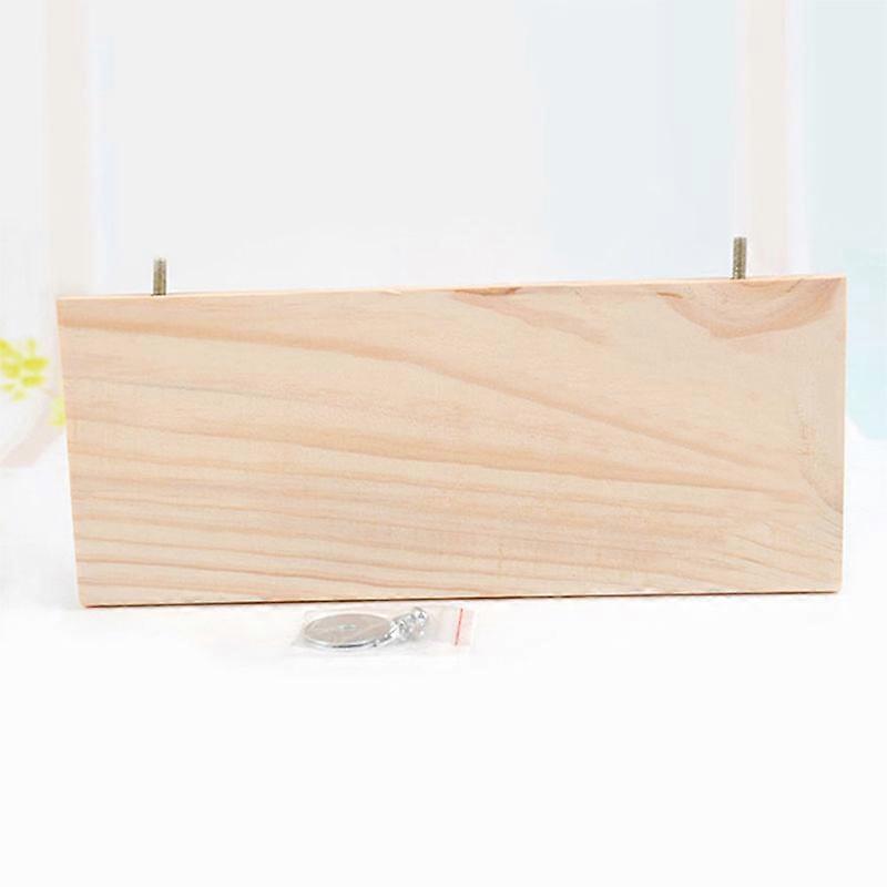Wooden Hamster Squirrel Toy, Jumping and Climbing Platform, 13 x 28 cm