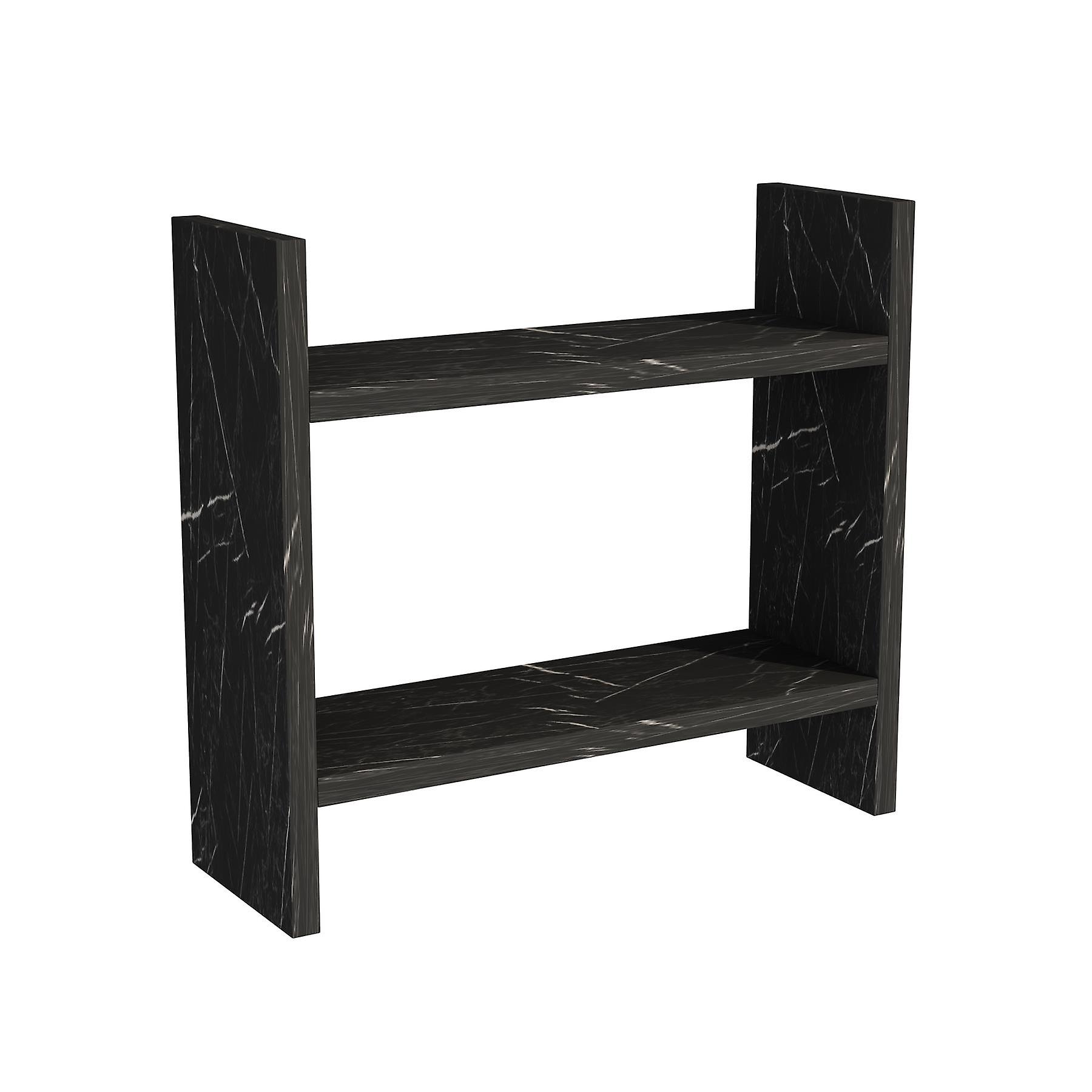 Free Freestanding Multi-Purpose Shelf - Black Marble