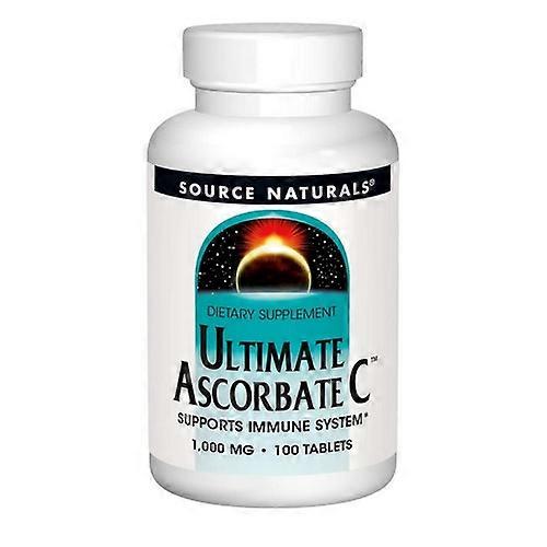 Source Naturals Ultimate Ascorbate C,1000 mg ,100 Tabs (Pack of 3)