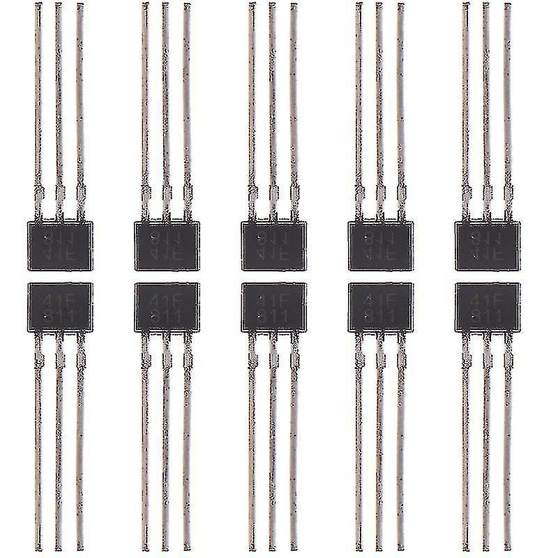 10pcs 41f/0h41/sh41/ss41f/s41 Bipolar Hall Element Sensor To-92ua Printing 41f