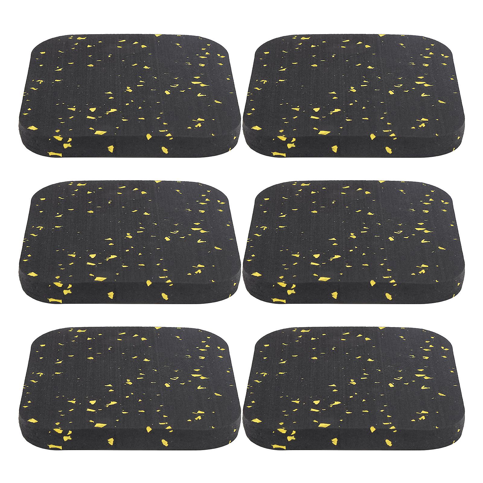 Rubber Treadmill Mat,6PCS Rubber Treadmill Mat Rubber Ground Mat Buffer Exercise Mat Unrivaled Performance