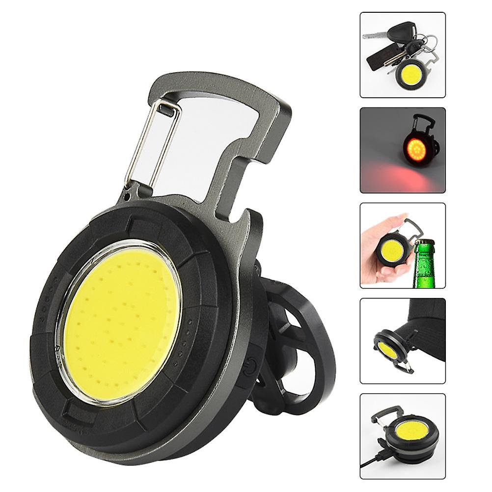Magnetic Cob Work Light, Emergency Lighting with Lighter Function, Red Light for Outdoor Safety