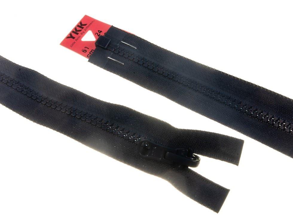 YKK Vislon Flip Over Chunky Open End Zips 75cm  Dark Navy - each