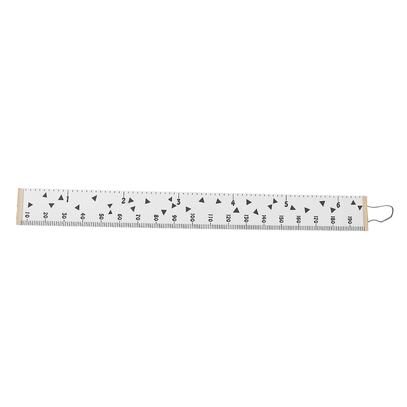 Children's Growth Chart Measuring Ruler Wall Decor Nordic Style Minimalist Inches Triangle Pattern Hanging Height Chart Home Decoration Prop Durable W