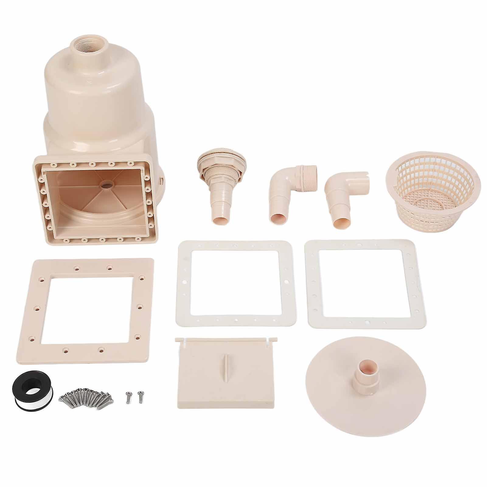 Compact 1.5-Inch Pool Skimmer for Durable Drainage