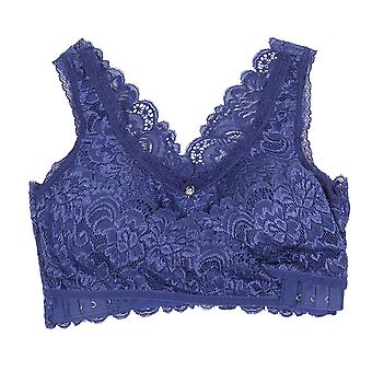 Wireless Front Cross Side Buckle Lace Lift Bra Breathable for Sports Yoga Running