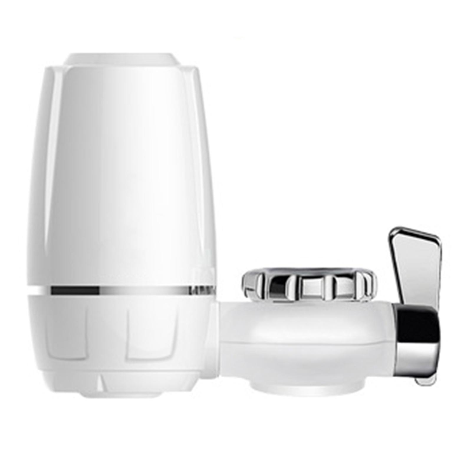 1 Set Faucet Water Filter With Connector Dual Outlets Clear Window Multi-layers Filtering Bathroom Kitchen Sink Tap Water Purifier Filtration Device