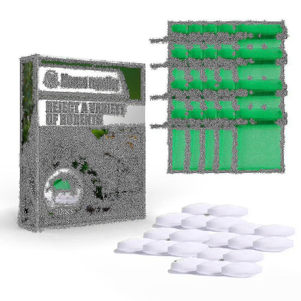 60pcs Rat Souris Répulsif Pilule Répulsif Menthe Poivrée Huile Souris Rongeur Lutte Antiparasitaire