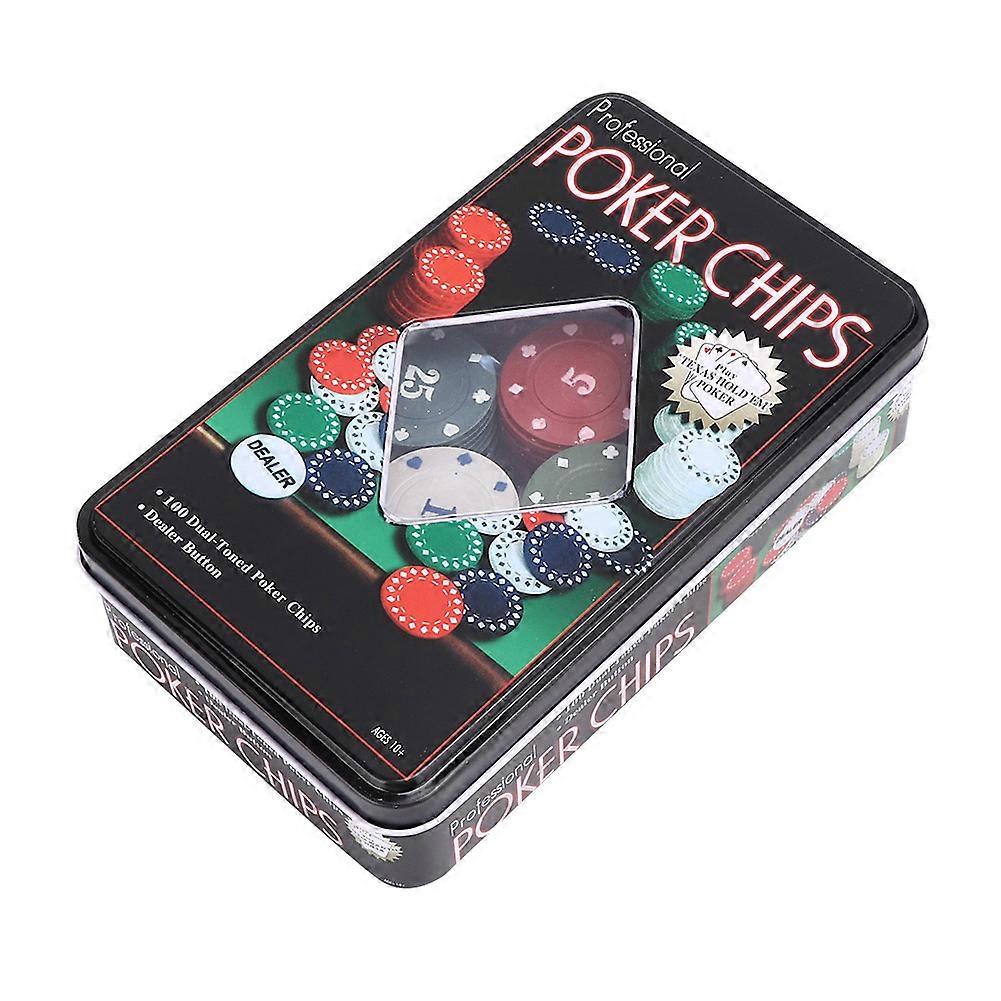 Boîte de 100 jetons de poker professionnels, éducatifs et numériques