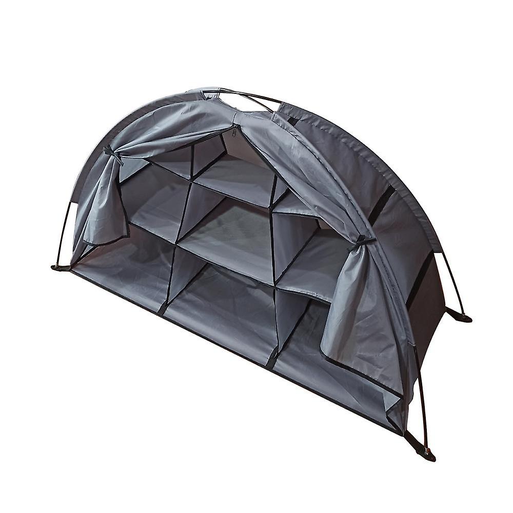 Outdoor Storage Tent Waterproof Compact and Portable Camping Storage Cabinet Tent with 9 Shelves