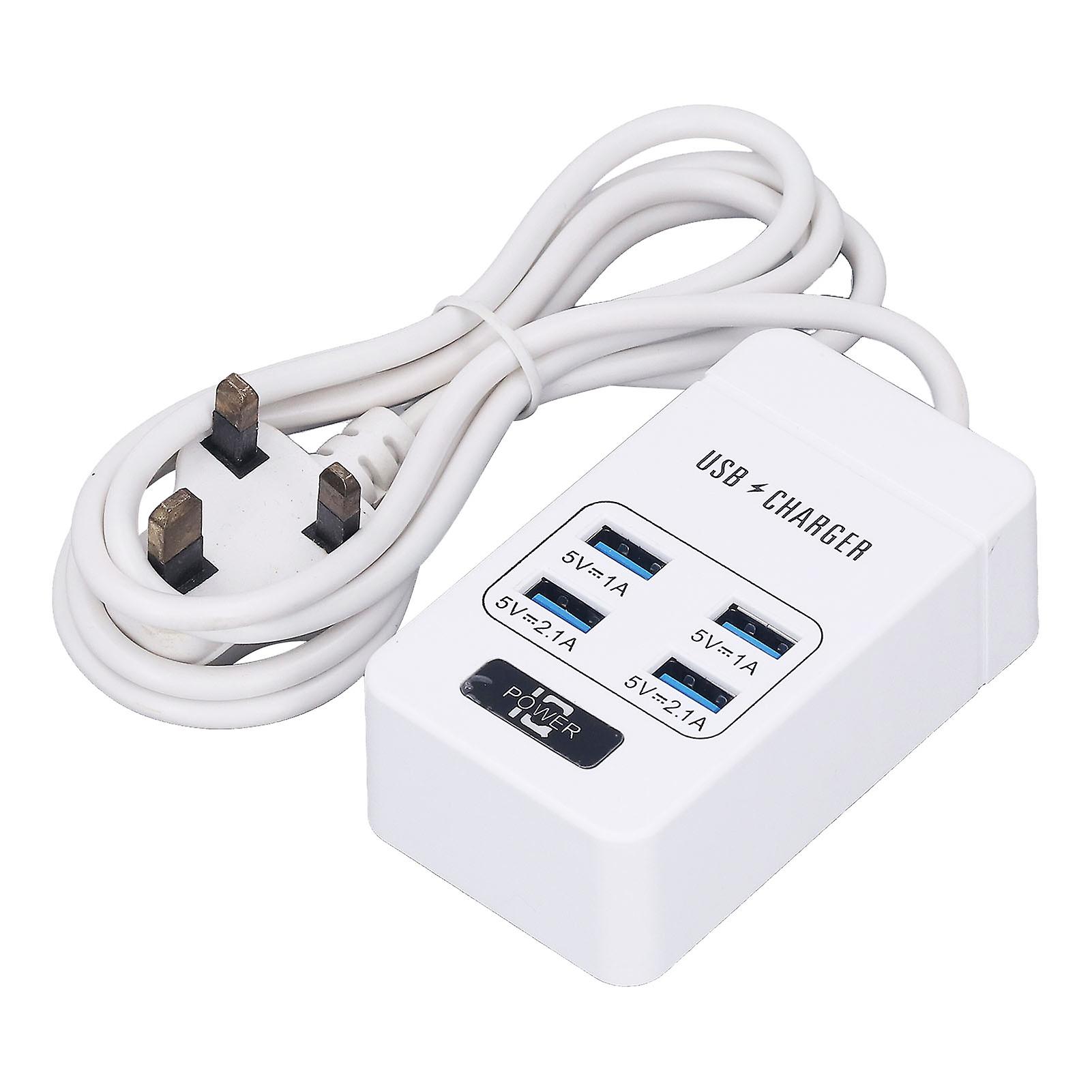 USB Socket Outlet Smart Fast Charging Multifunctional Portable White Small