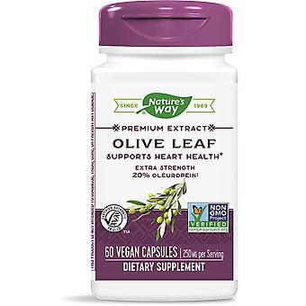 Nature's Way Standardized Olive Leaf, Premium Extract 20% Oleuropein, 60 Ct