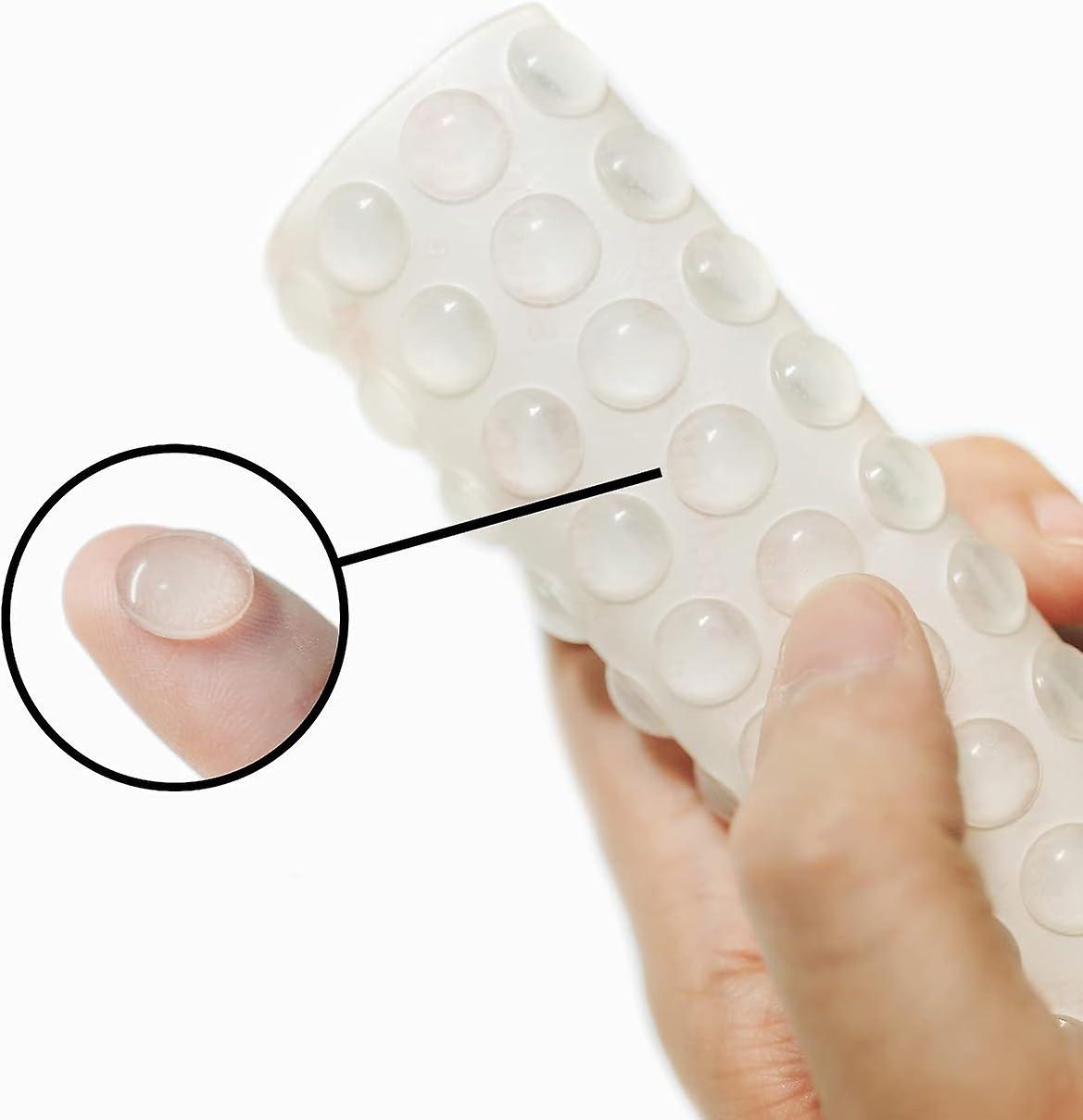 100 gummibuffere for skapdører (halvkule)