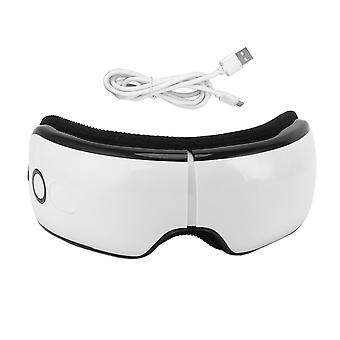 Eye Massager Vibration Hot Compress Relief Eye Fatigue 10min Timer DC 5V Rechargeable Eye Massager for Mom Dad Officer