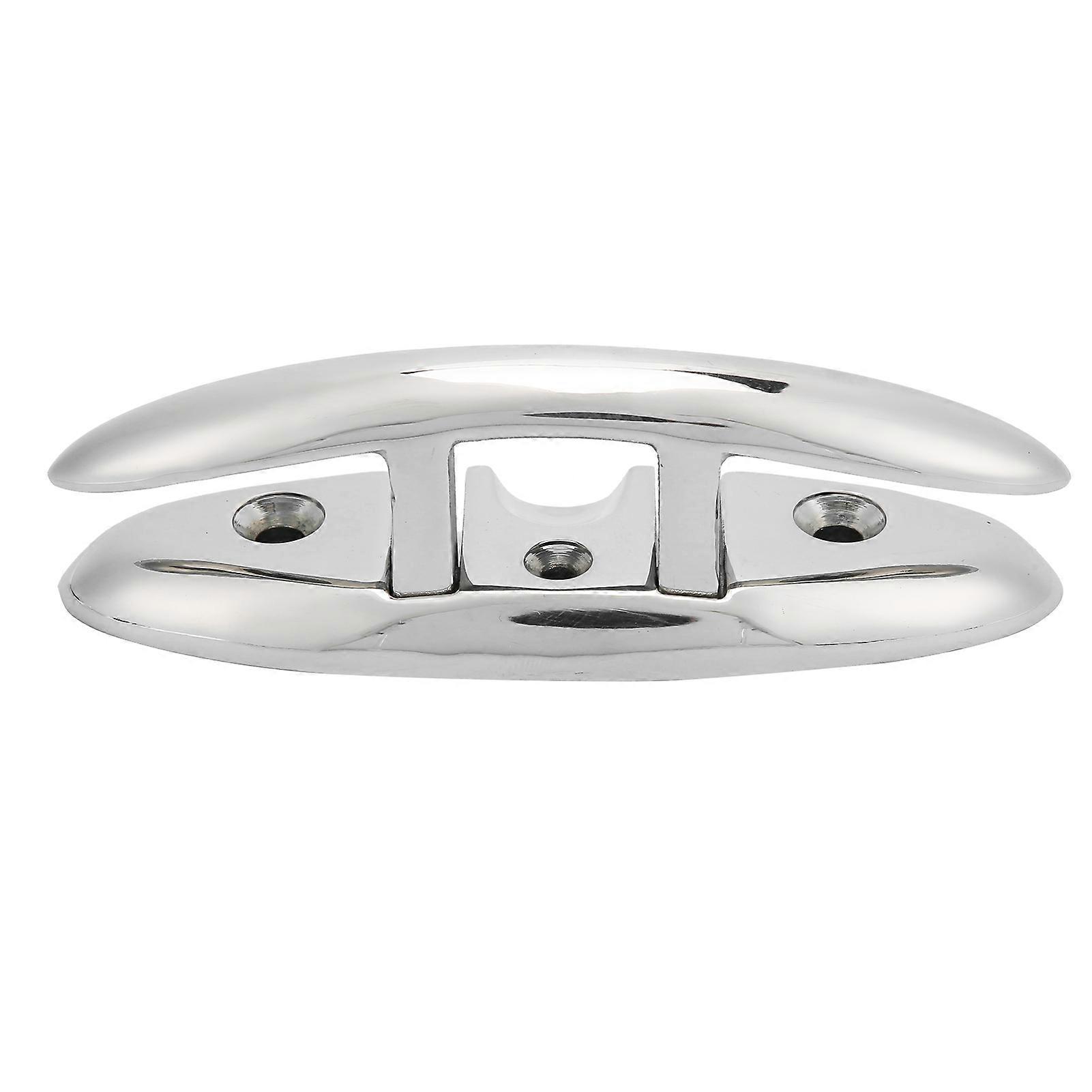 316 Stainless Steel Folding Dock Cleat Anti-Corrosion Hardware for Boat Yacht (6 inch)