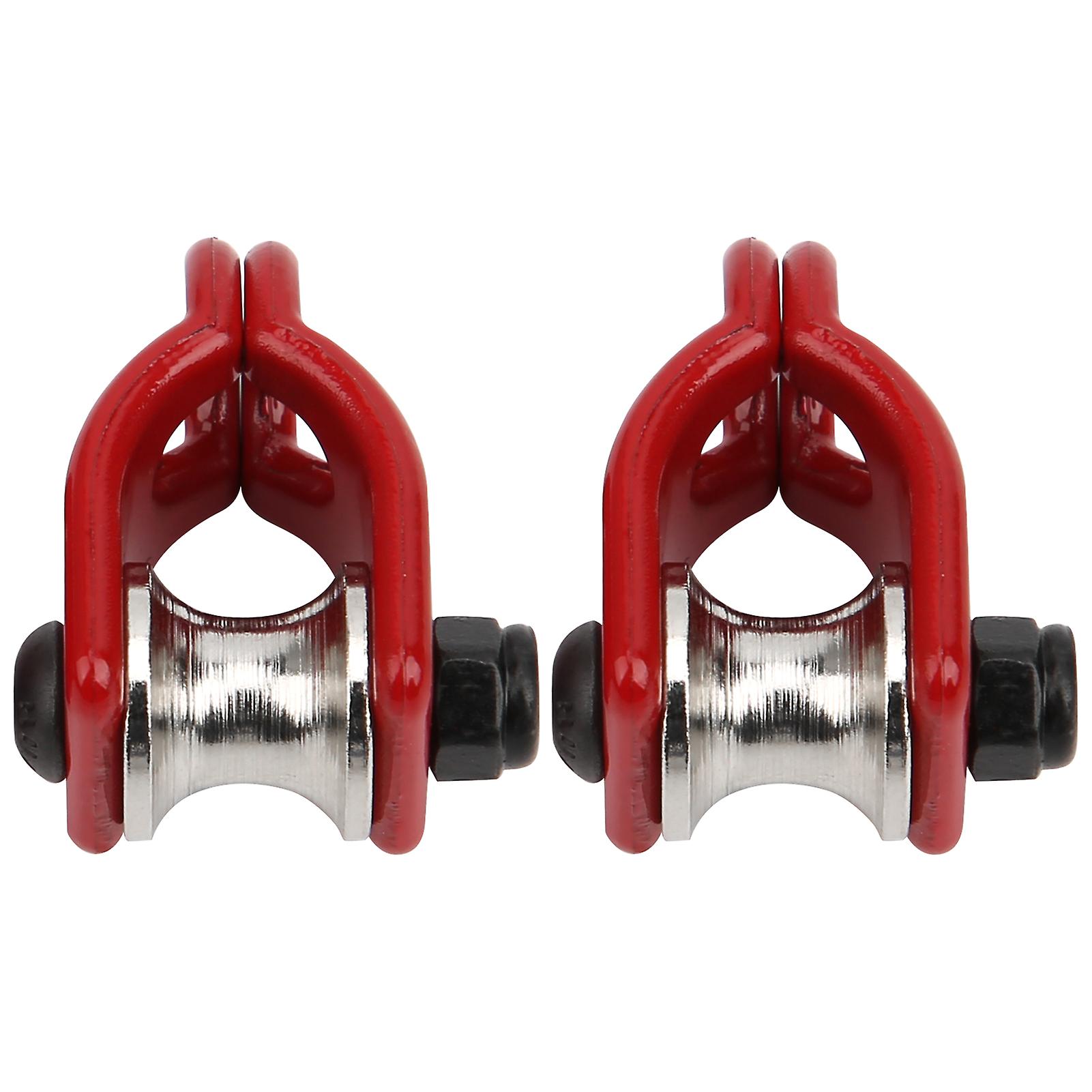 2pcs RC Model Metal Lifting Pulley Steel Wire Rope Fit for HSP for REDCAT Crawler CarA