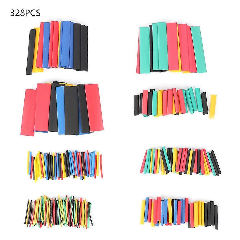 Jadeshay Heat Shrink Sleeve - Multicolor PE Heat Shrinkable Wire Cable,Insulated Sleeve Wrap,328PCS(#01) RMBY0
