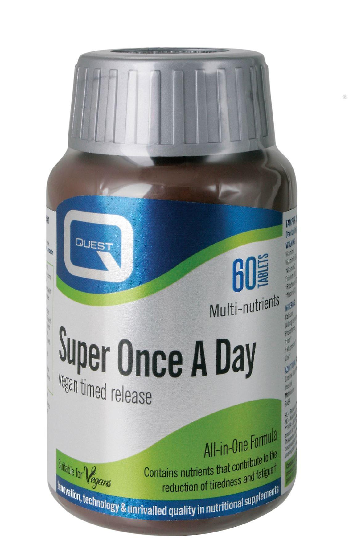 Quest Super Once A Day - Vegan Multivitamin - 60 Tablets