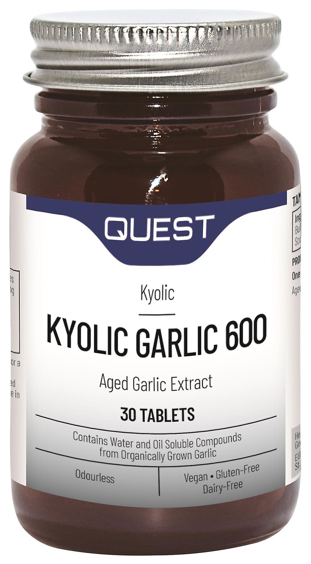 Quest Kyolic Garlic - Aged Garlic Extract - 600mg - 30 Tablets