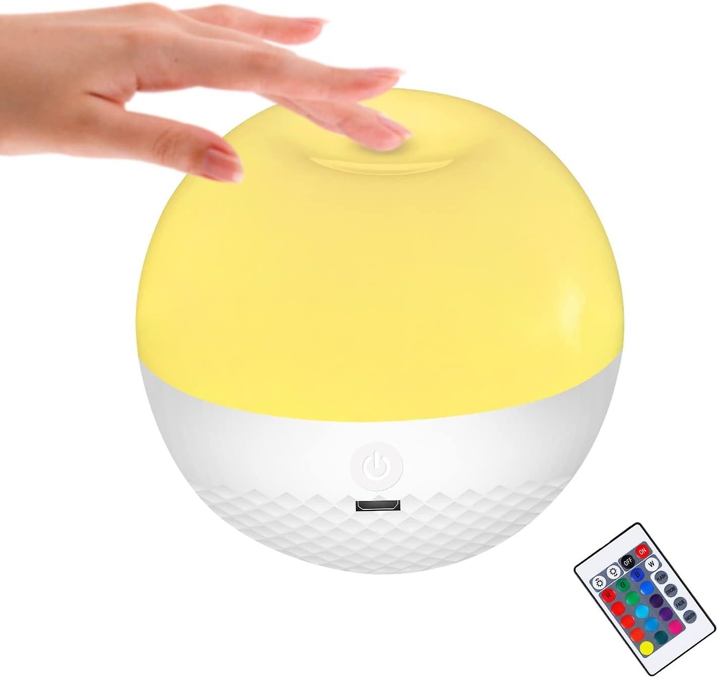 Lampe de chevet Touch Dimmable, Télécommande Portable LED Night Light