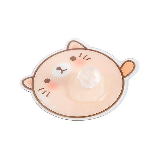 Creative Sticky Storage Rack Wall Sticker Bathroom Toothbrush Storage Rack (Beige Kitten)