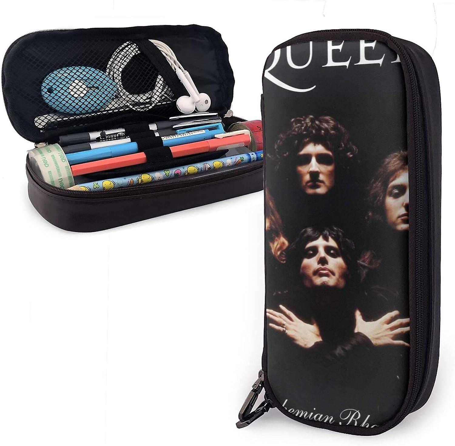 فرقة الملكة البوهيمي الرابسودي فريدي الجلود مقلمة مقلمة مقلمة حقيبة القرطاسية مكتب صندوق تخزين محمول صندوق مستحضرات التجميل مجلد bd003511