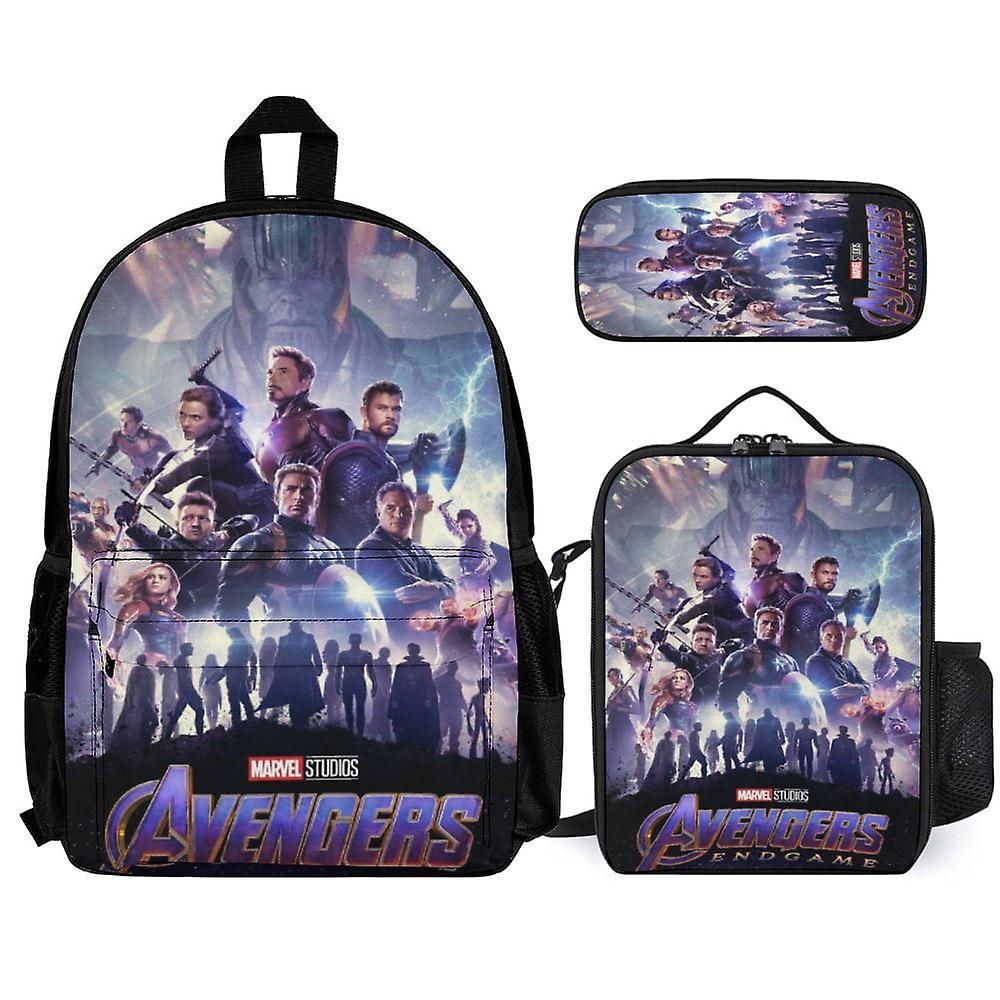 Avengers 3Pcs Backpacks Sets with Lunch Bag And Pencil Case