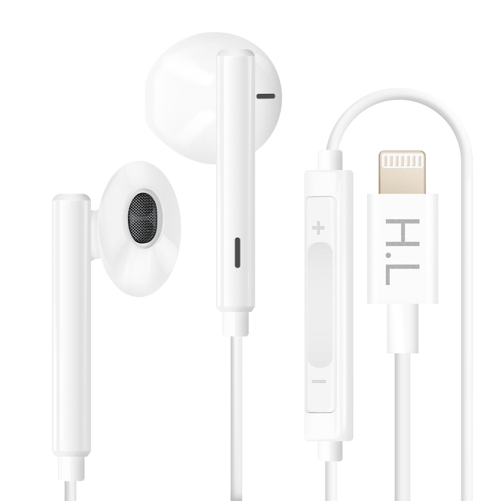 Earphones iPhone Handsfree Kit features, White