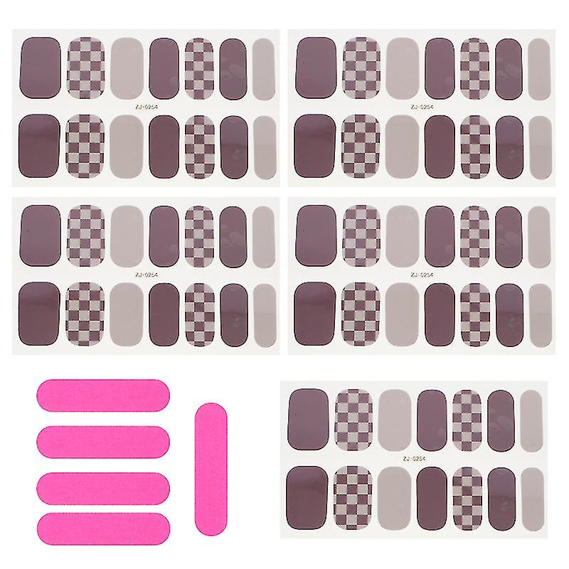 5sheets Nail Polish Stickers
