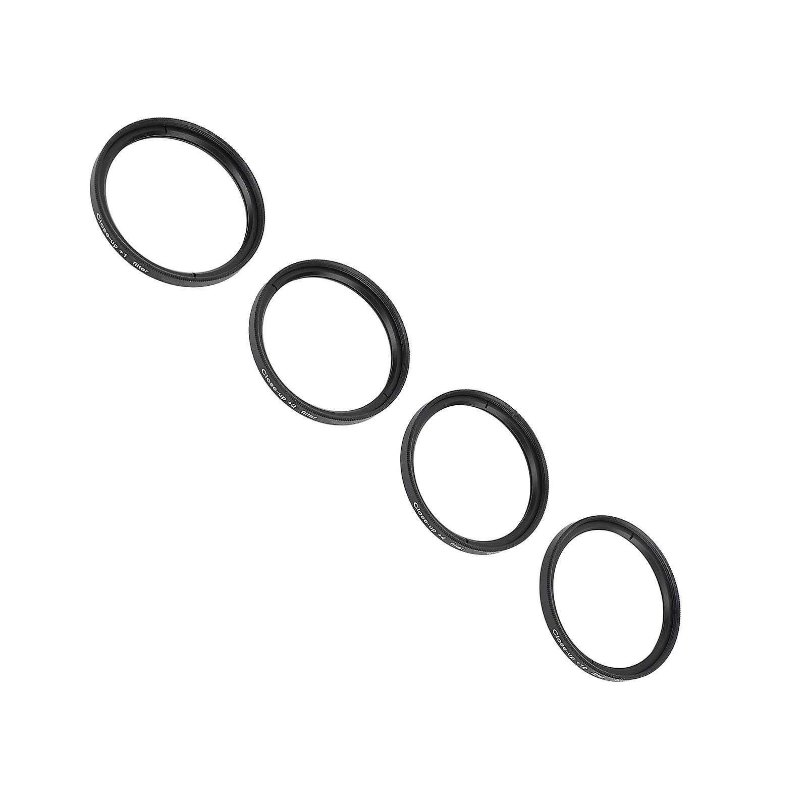 Close Up Filter Kit 4 in 1 +1 +2 +4 +10 Macro Lens Filter Optical Glass with Storage Pouch Camera Filter for Digital Camera Photo 58mm 